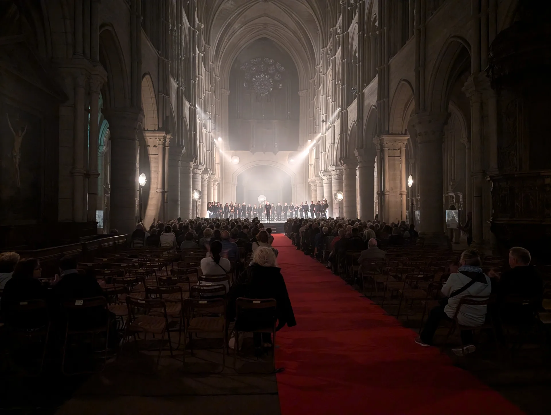 Spectacle Nocturne de la Cie la Tempête à la Cathédrale de Laon - Prestation Startech